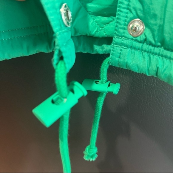 FP Movement Off The Bleachers Coaches Jacket in Green Size Small - Picture 11 of 12